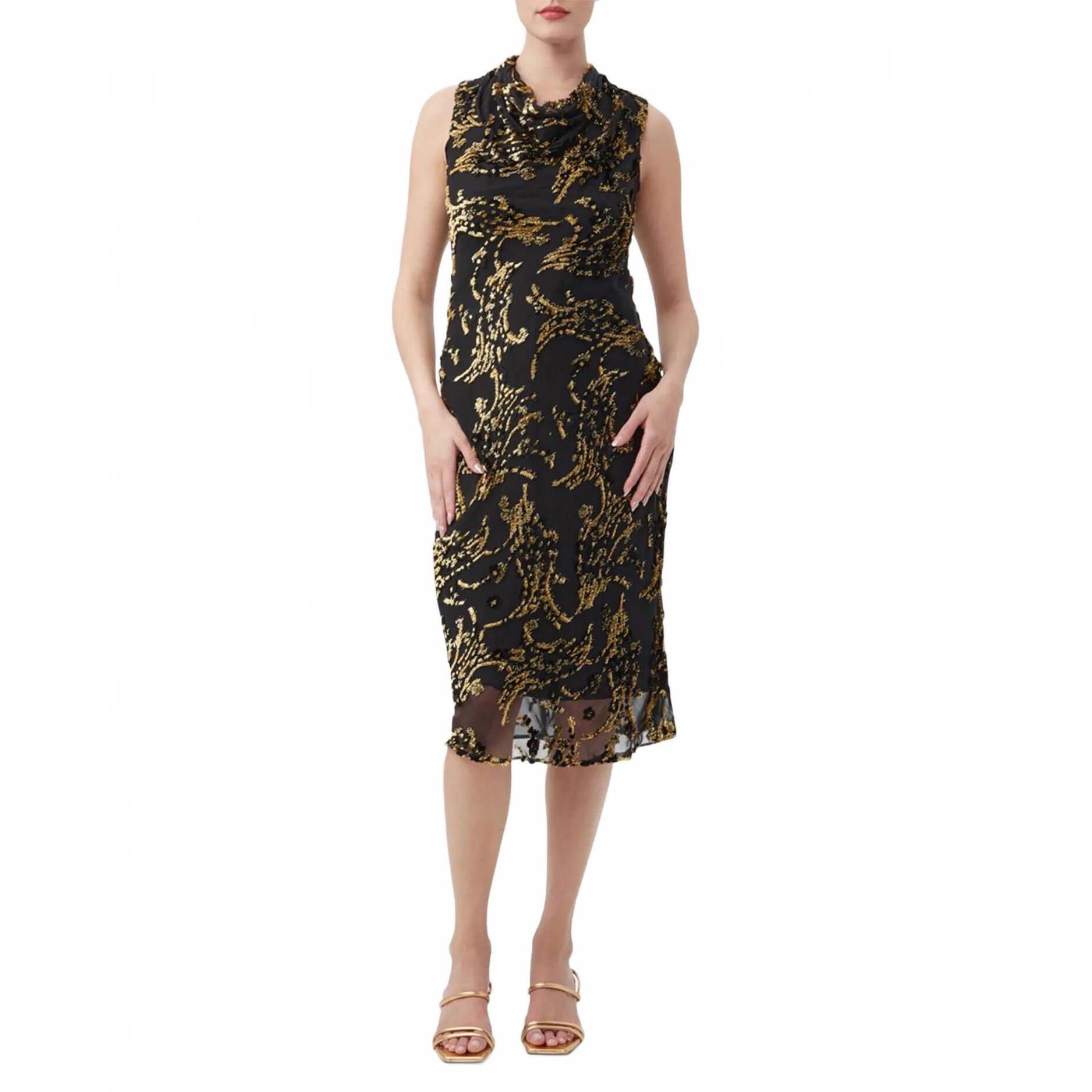 New Trina Turk Ulani 2 Dress In Black